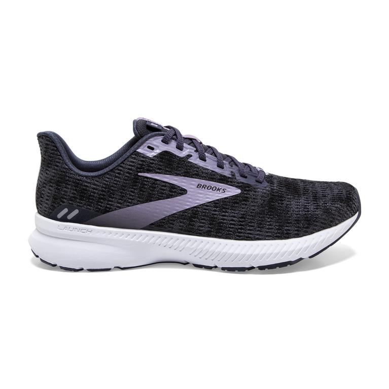 Brooks Launch 8 Light-Cushion Women's Road Running Shoes - Black/Ombre/Iris/Lavender (30572-NBUX)